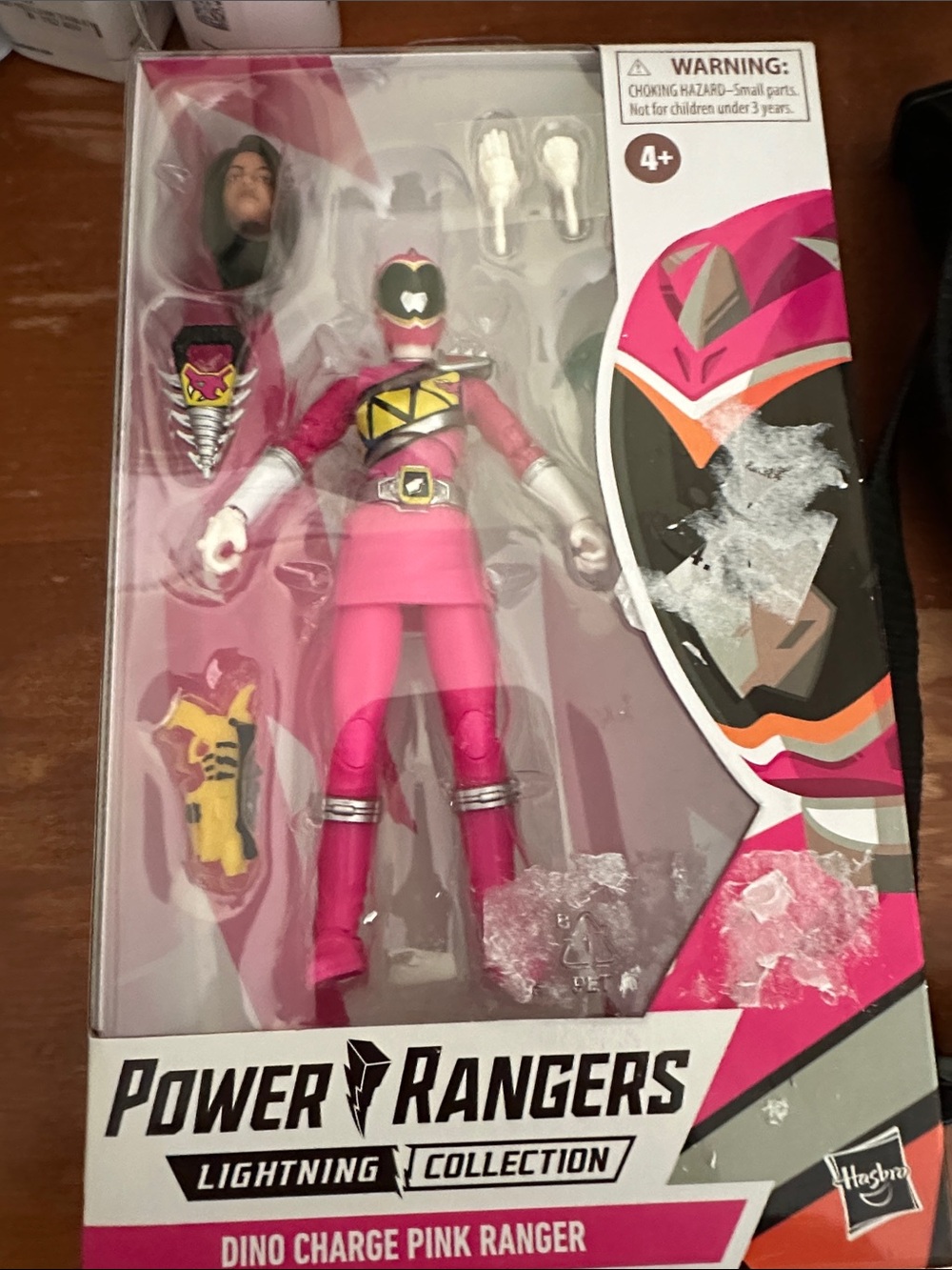 Hasbro Power Rangers Dino Charge Pink Ranger Figure - Pink, White, Yellow